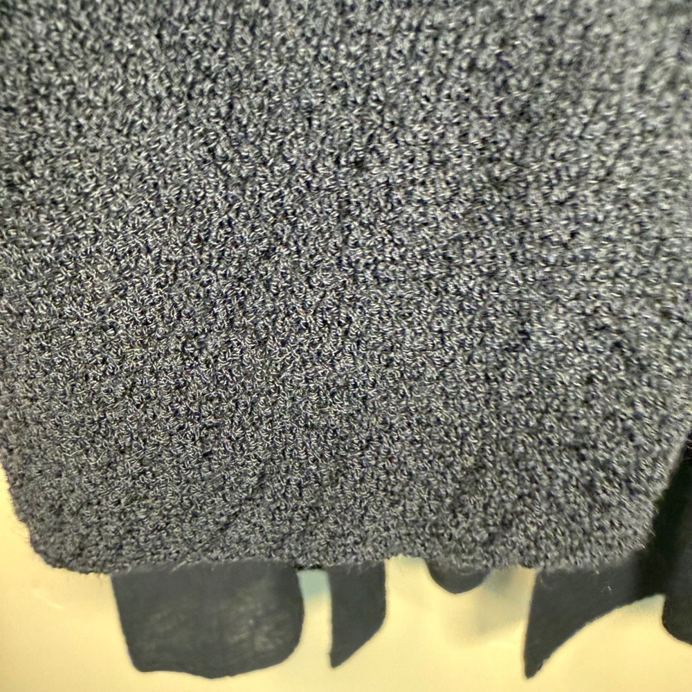 Eileen Fisher Cardigan Womens S Black 100% Wool Italian Yarn Old Money Career - Picture 7 of 9